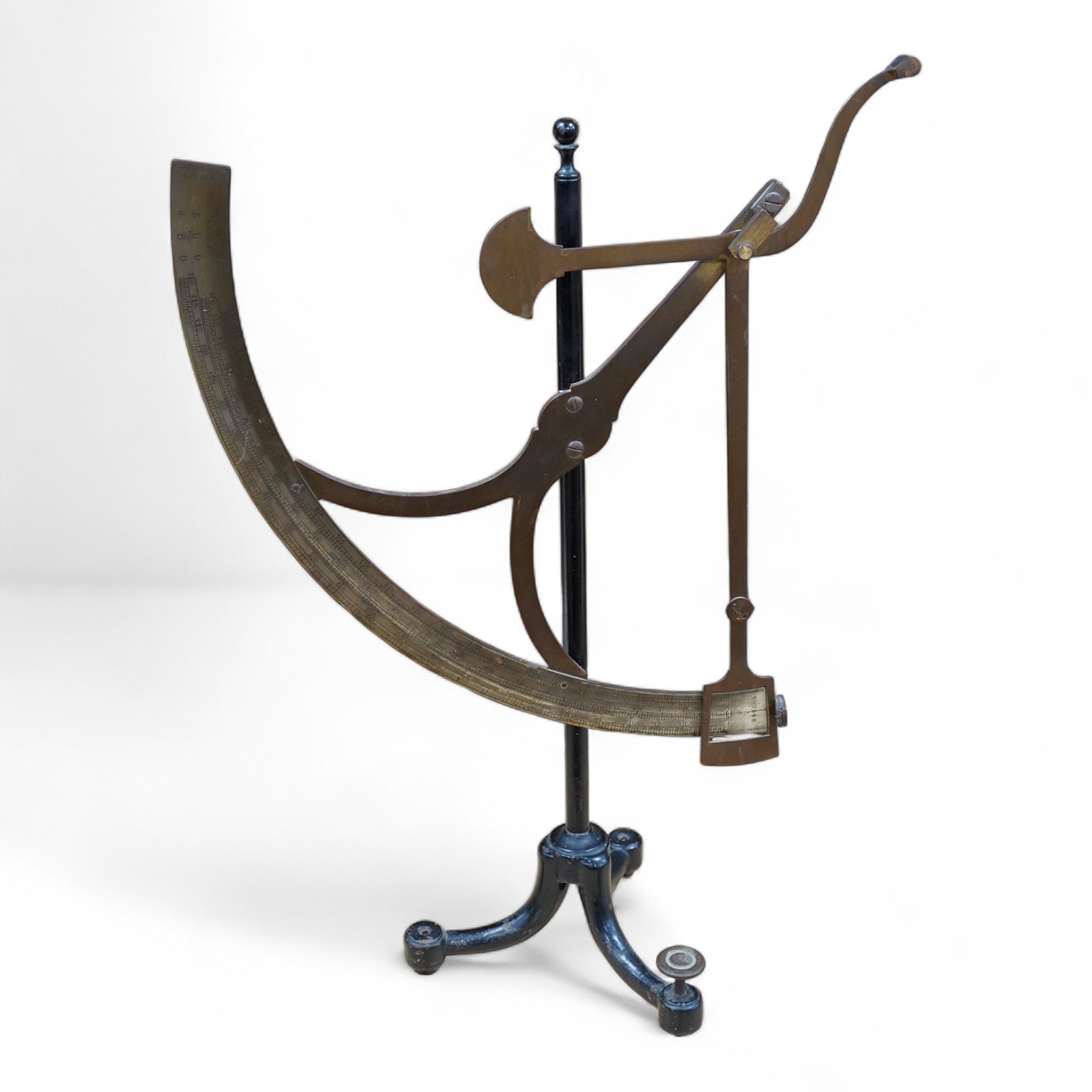 A 19th century German set of paper scales, 59cm high.